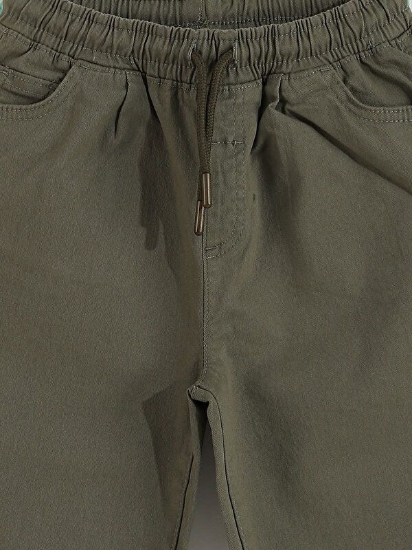 Moudda LC Waikiki - Pantalon tissé épais basique Garçon Kaki - Tunisie 4