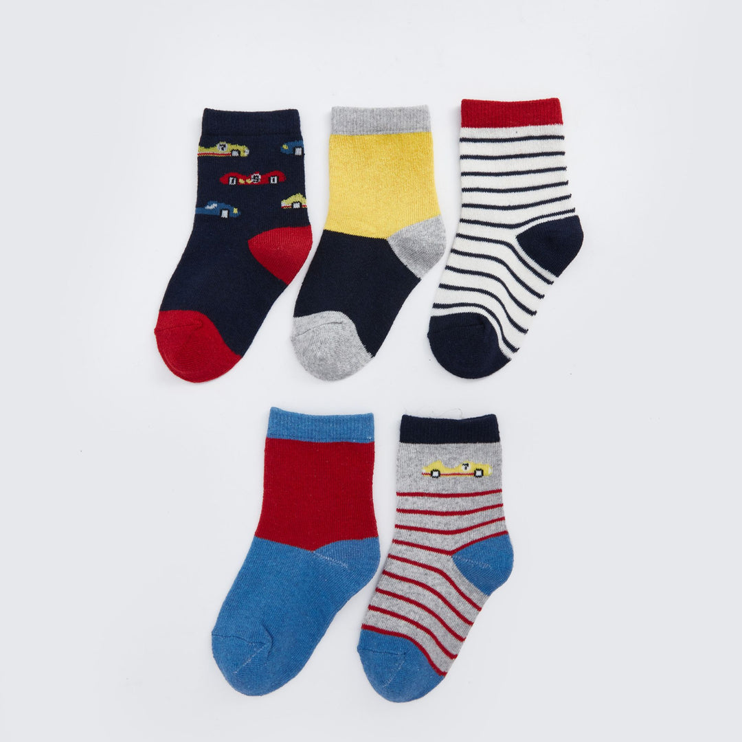 Moudda LC Waikiki - Chaussettes courtes Garçon Fil mélangé teint - Tunisie 1