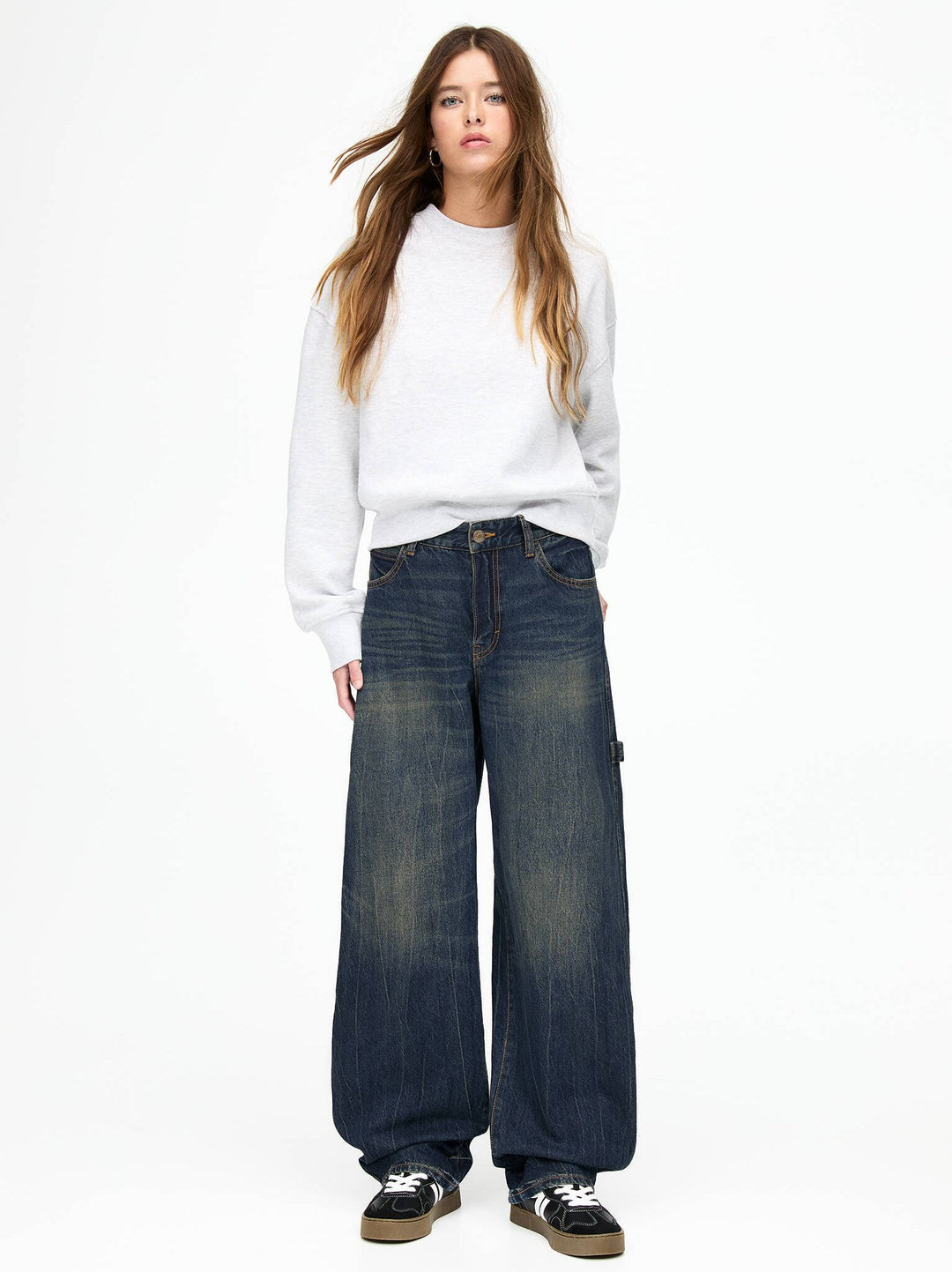 Moudda PULL & BEAR - Pantalon Denim Carpenter Ballon - Tunisie 6
