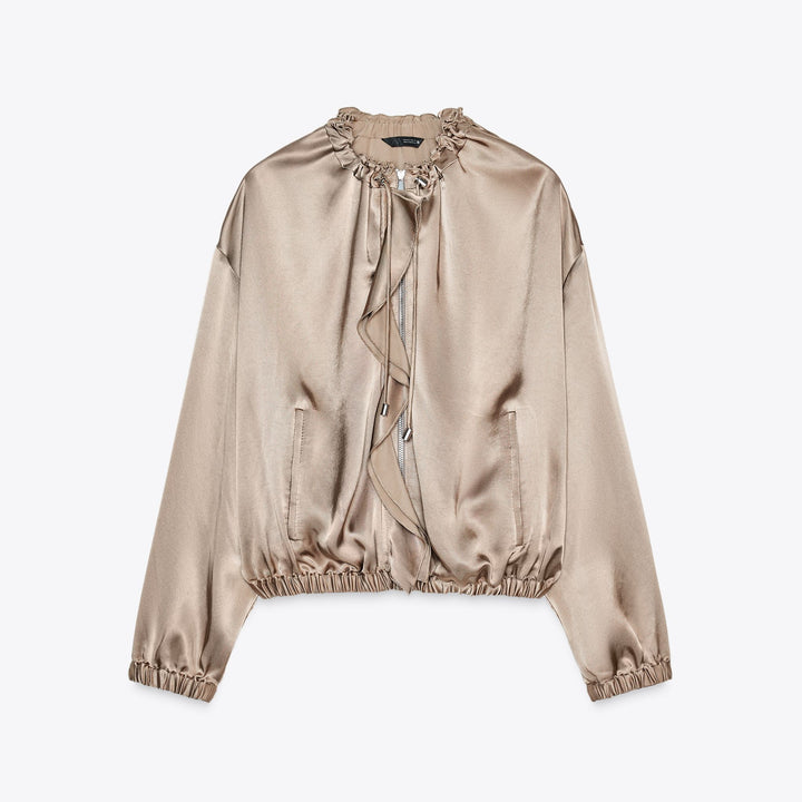 Moudda ZARA - Veste Satin - Détails Fronces - Tunisie 1