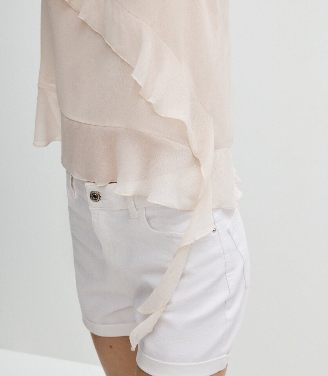Moudda Lefties - Top Bretelles - Ruffles Chiffon Bohémien Romantique - Tunisie 3