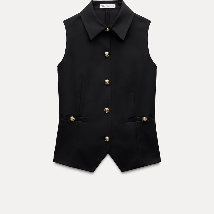 Moudda ZARA - Gilet poches apparentes bouton doré - Tunisie 1