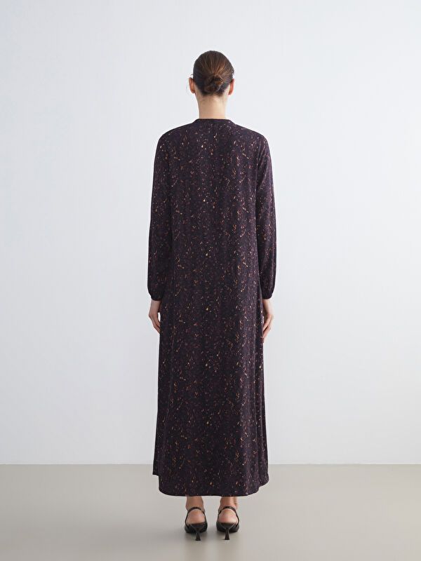 Moudda LC Waikiki - Robe tissée manches longues Femme Imprimé en rouge - Tunisie 4