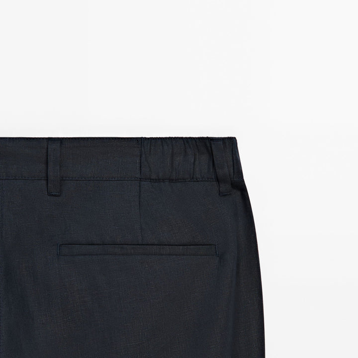 Moudda Massimo Dutti - Pantalon 100 % lin sophistiqué fuselé - Tunisie 5