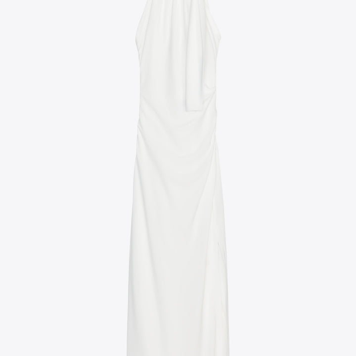 Moudda ZARA - Robe Midi Maille Halter - Nœud, Dos Ouvert & Bande - Tunisie 1