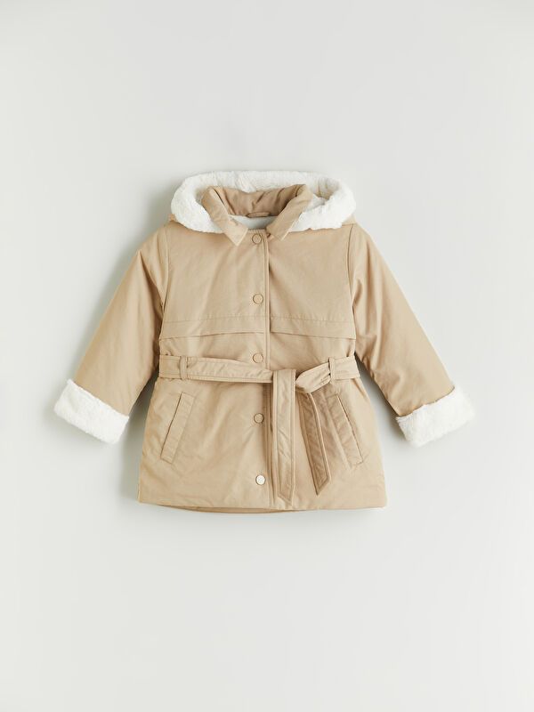 Moudda LC Waikiki - Manteau synthétique léger Fille Beige foncé - Tunisie 1