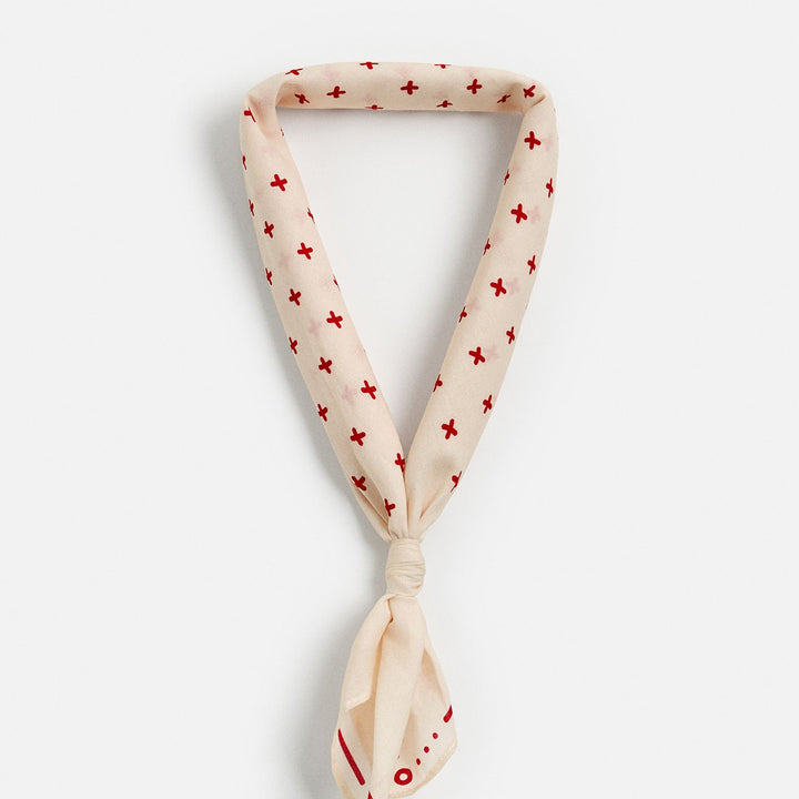 Moudda ZARA - Bandana Coton - Micro Imprimé & Drop Colors - Tunisie 1