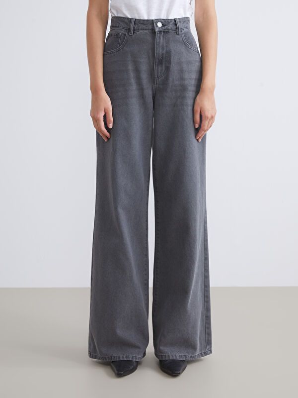 Moudda LC Waikiki - Pantalon jean tissé basique Femme Rodéo grey - Tunisie 2