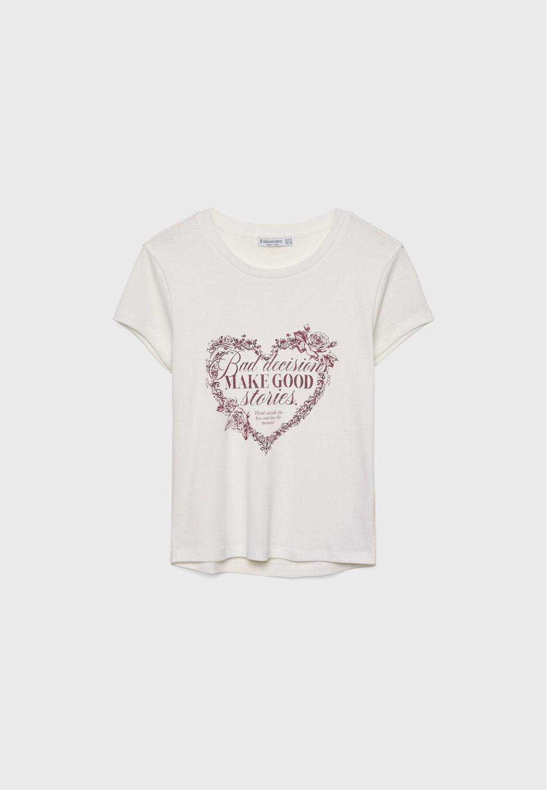 Moudda STRADIVARIUS - T-Shirt Fitted Imprimé Bijoux - Tunisie 2
