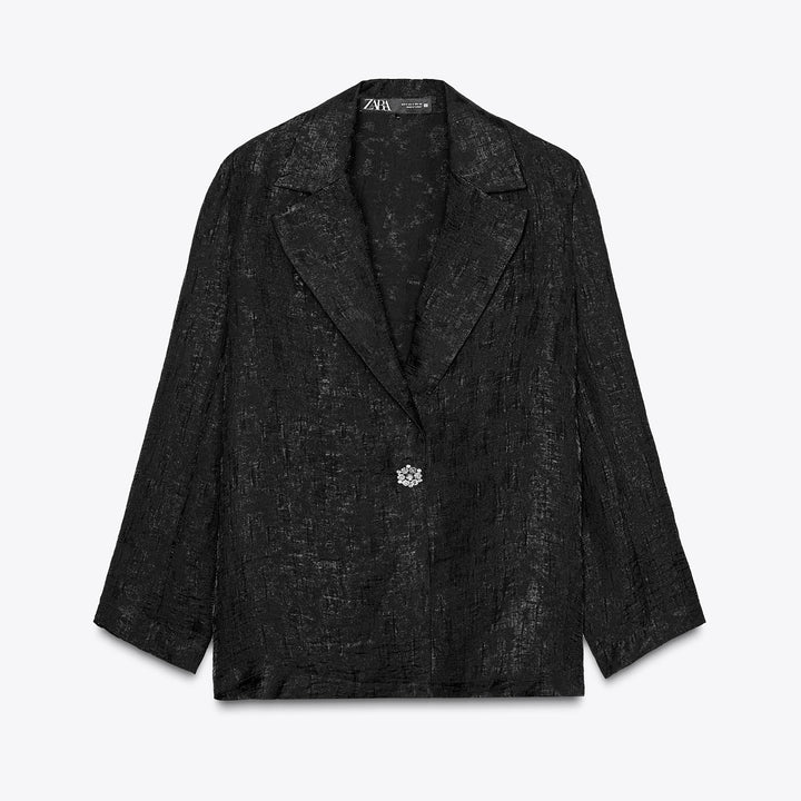 Moudda ZARA - Ensemble Blazer - Organza Froissé & Bouton Bijou - Tunisie 1