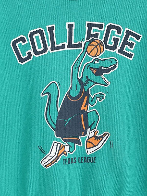 Moudda LC Waikiki - Sweatshirt en jersey Garçon Vert - Tunisie 4