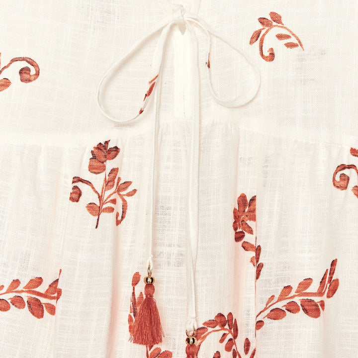 Moudda ZARA - Robe Mini Coton/Viscose - Imprimé Grec - Tunisie 3