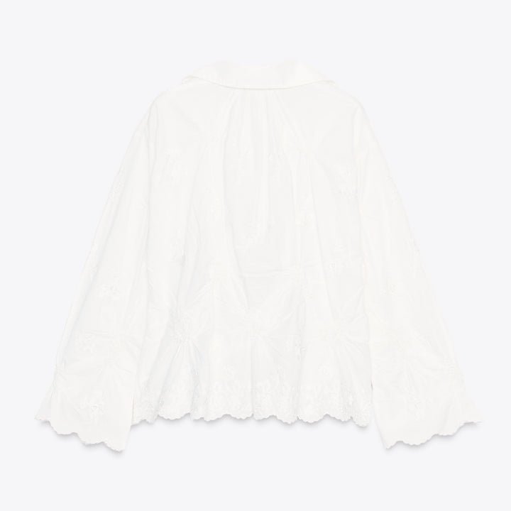 Moudda ZARA - Blouse - Col Polo, Fronces & Broderie - Tunisie 2
