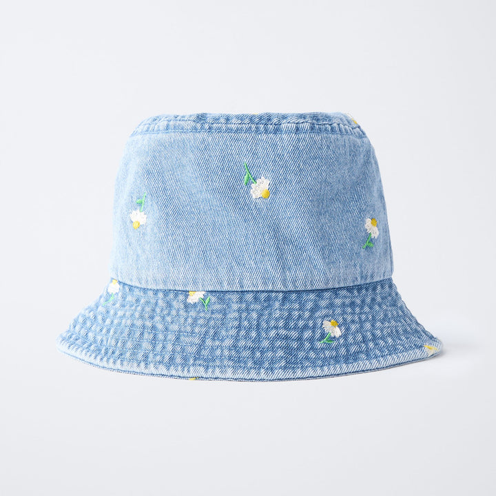 Moudda ZARA - Chapeau Bob Denim - Broderie Fleurettes - Tunisie 4