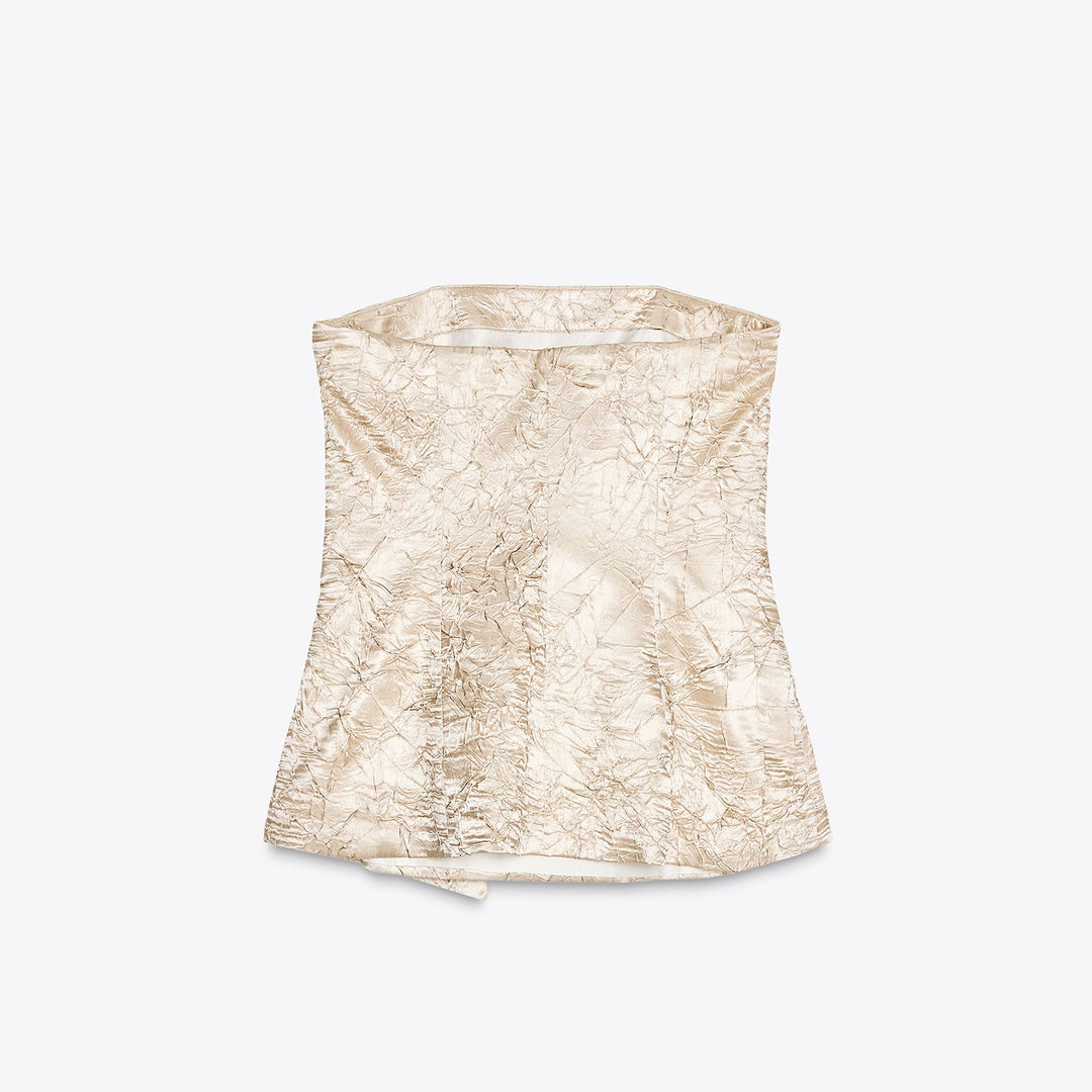 Moudda ZARA - Ensemble Bustier - Satin Froissé & Nœud - Tunisie 2