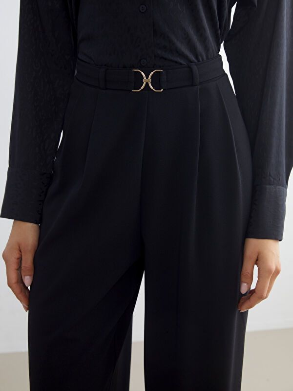 Moudda LC Waikiki - Pantalon tissé moyen Femme Noir - Tunisie 3