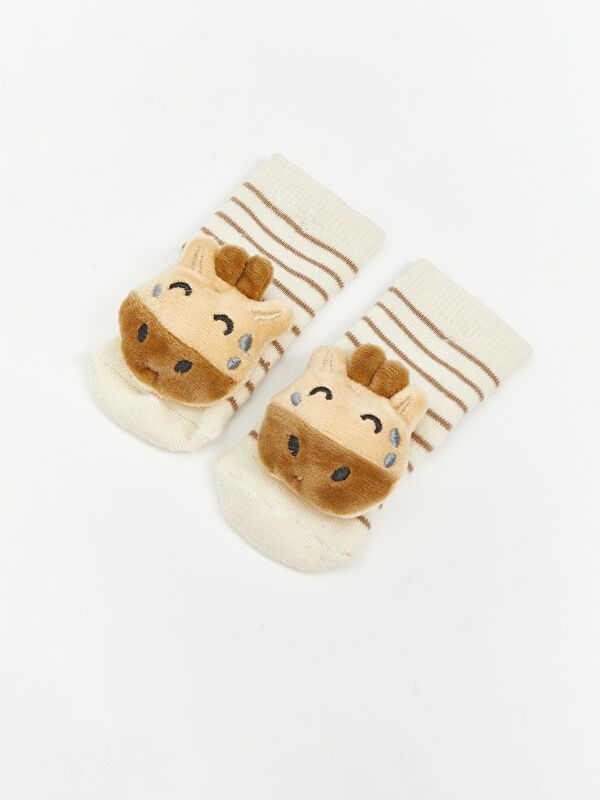 Moudda LC Waikiki - Chaussettes maison Garçon Mélange écru - Tunisie 2