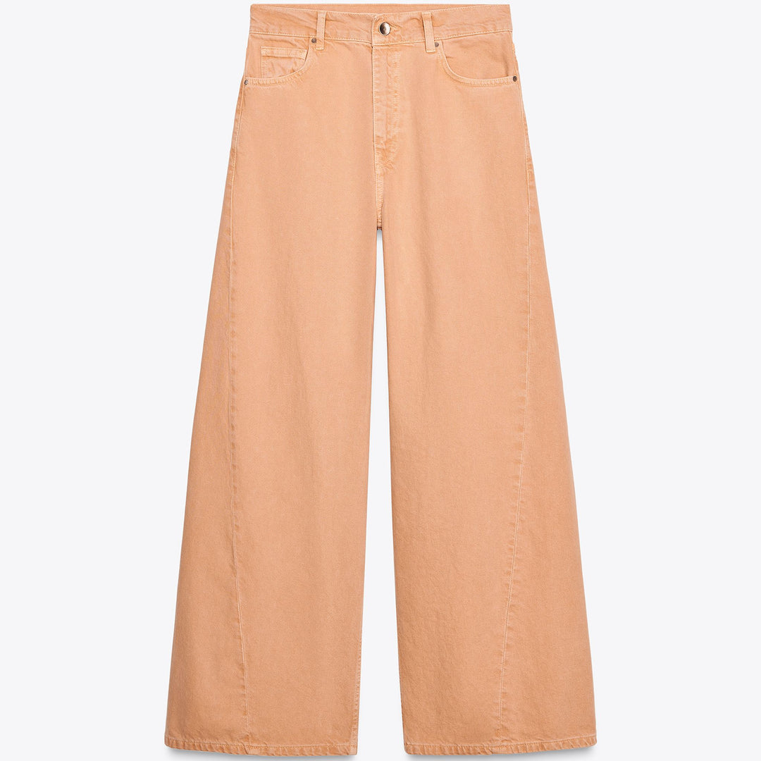 Moudda ZARA - Pantalon Wide Leg - Couture Torsadée & Orange - Tunisie 1