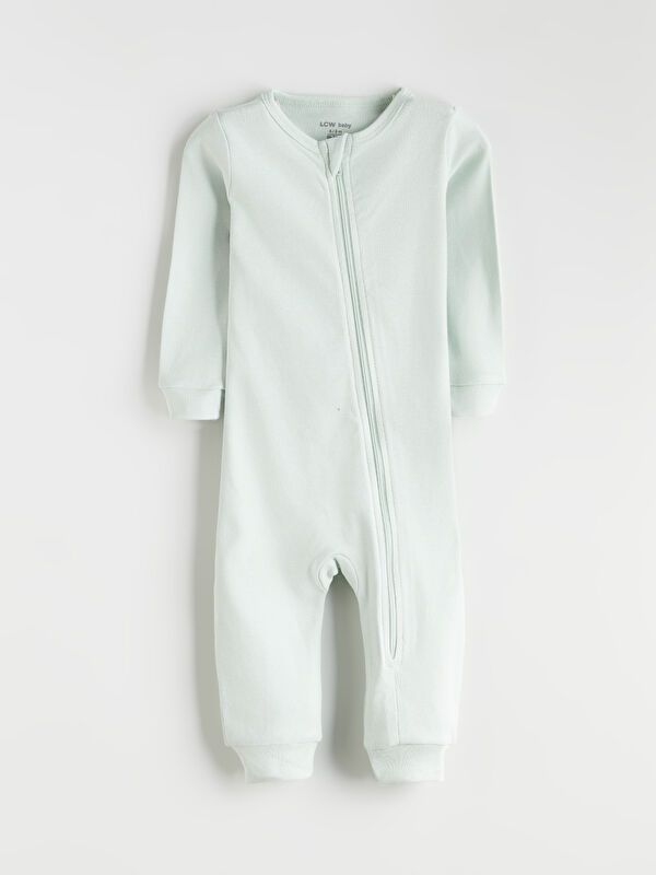 Moudda LC Waikiki - Salopette bébé en jersey manches longues Garçon Ecru - Tunisie 3