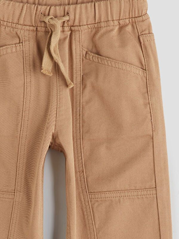 Moudda LC Waikiki - Pantalon tissé épais basique Garçon Beige foncé - Tunisie 3