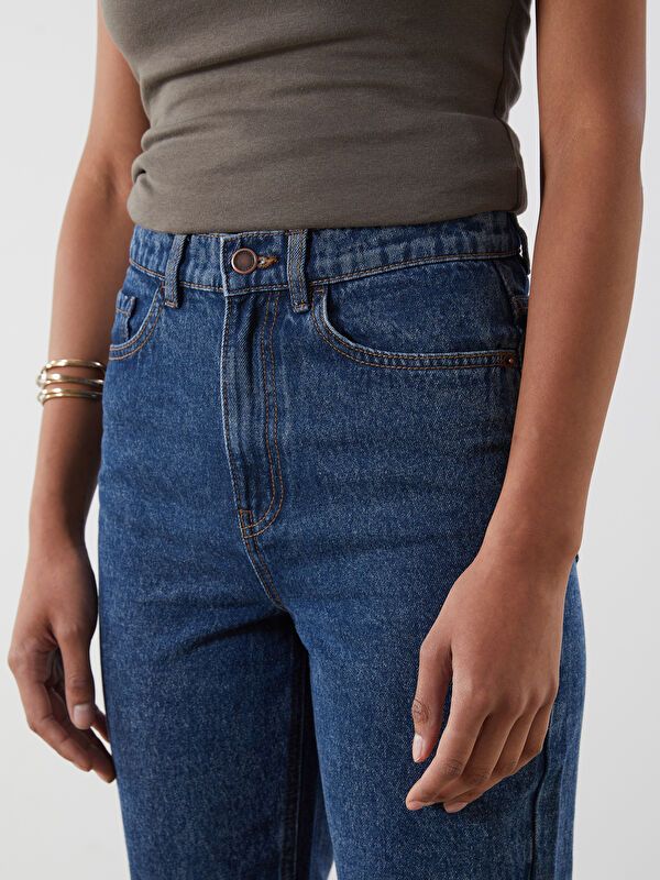 Moudda LC Waikiki - Pantalon jean tissé basique Femme Rodéo noir - Tunisie 3