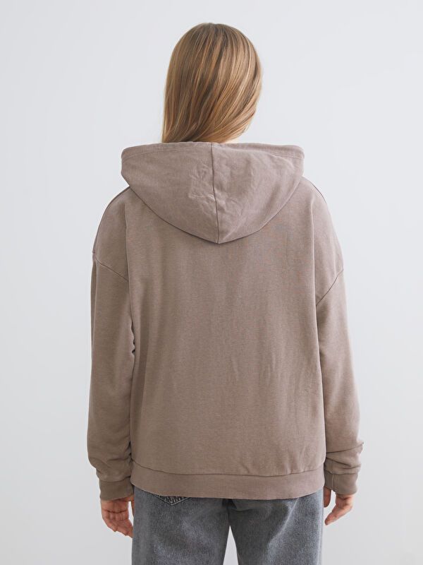 Moudda LC Waikiki - Sweatshirt en jersey Femme Brun - Tunisie 4