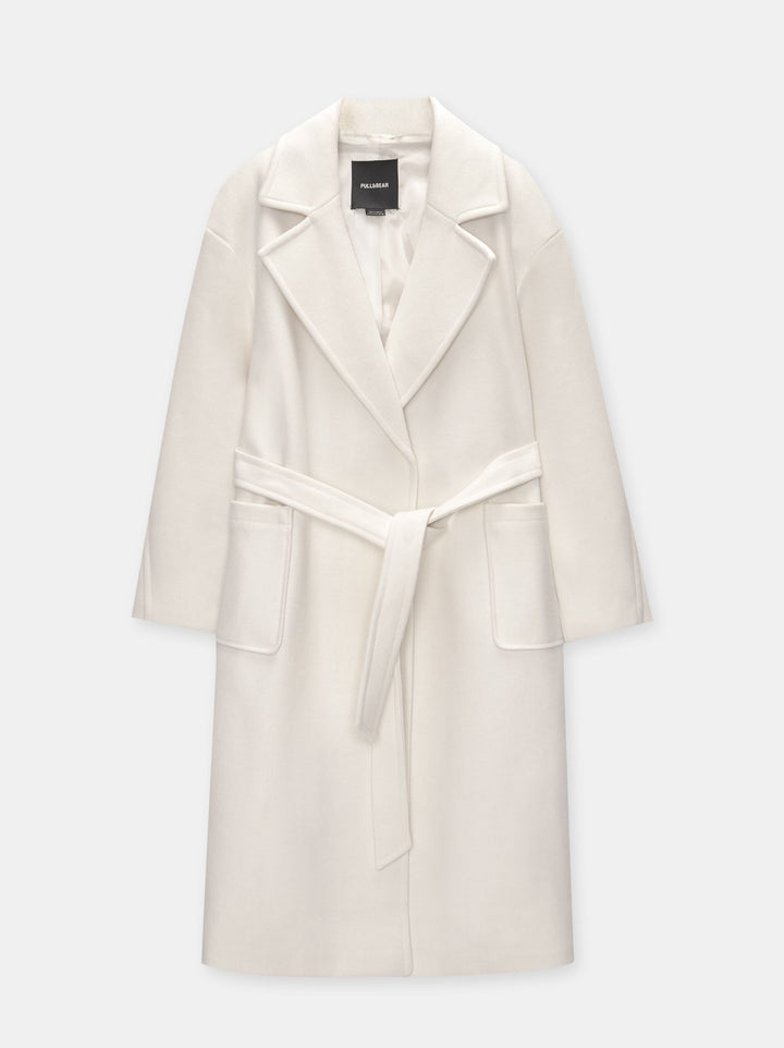 Moudda PULL & BEAR - Manteau Soft avec Ceinture - Tunisie 2