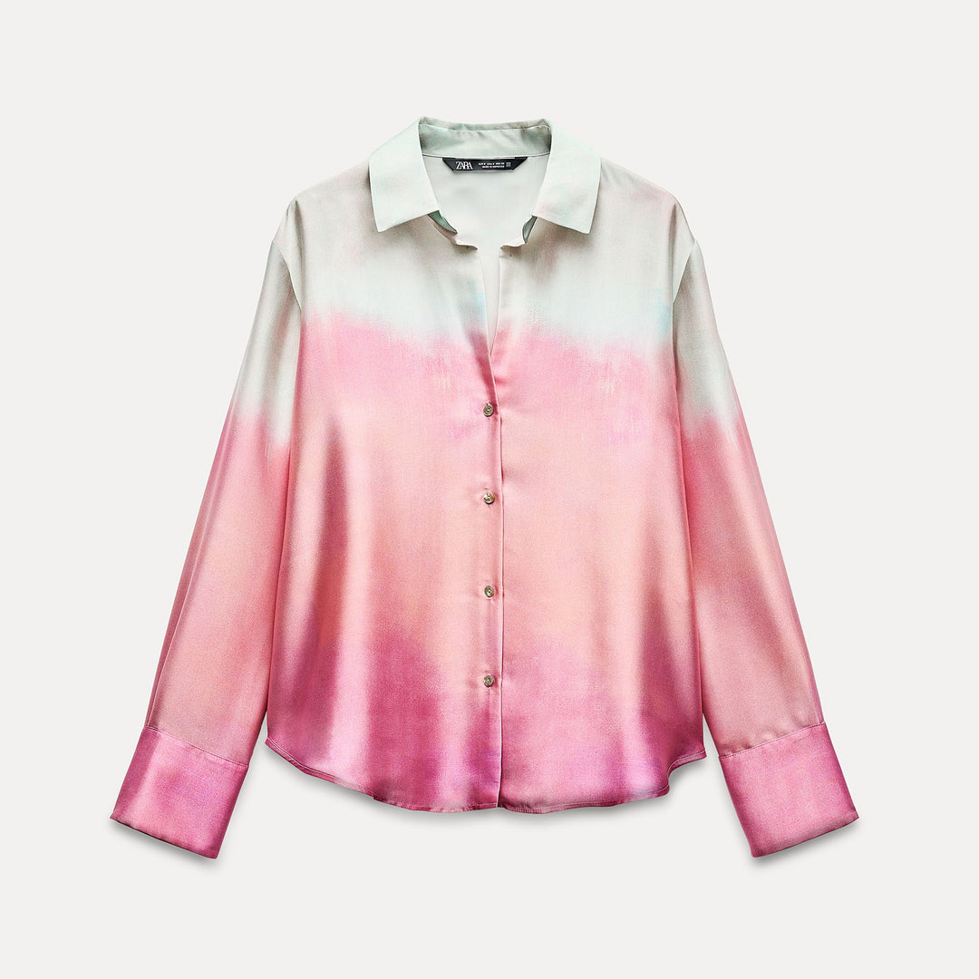 Moudda ZARA - Chemise imprimée tie & dye manches longues - Tunisie 1