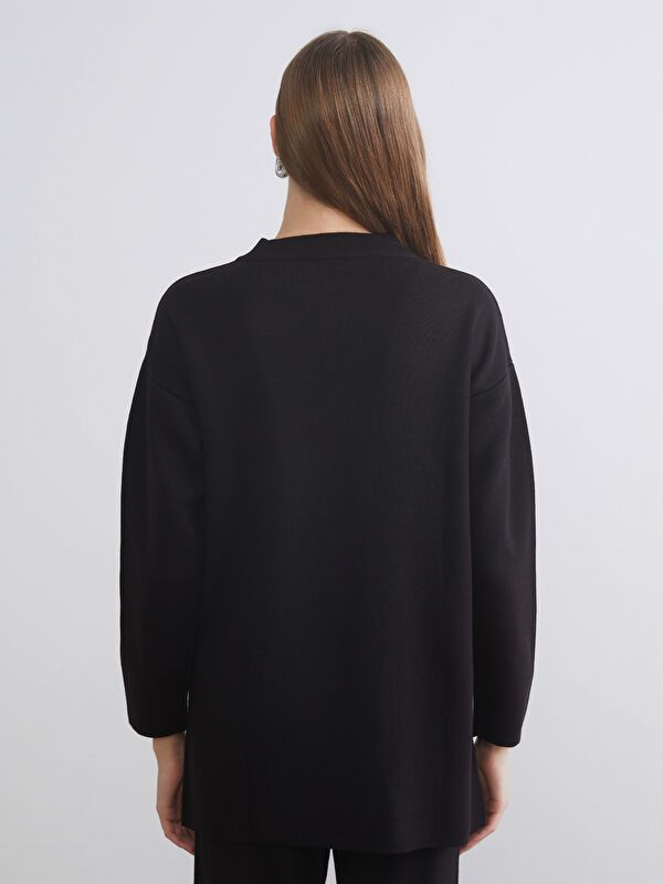 Moudda LC Waikiki - Pull tricot épais Femme Noir - Tunisie 4