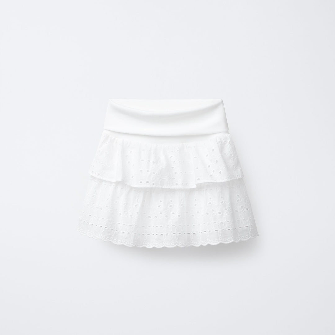 Moudda ZARA - Jupe Fille - Schiffli & Ceinture Jersey - Tunisie 1