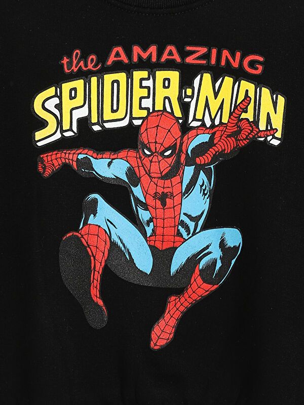 Moudda LC Waikiki - Sweatshirt en jersey sous licence Garçon Noir - Tunisie 4