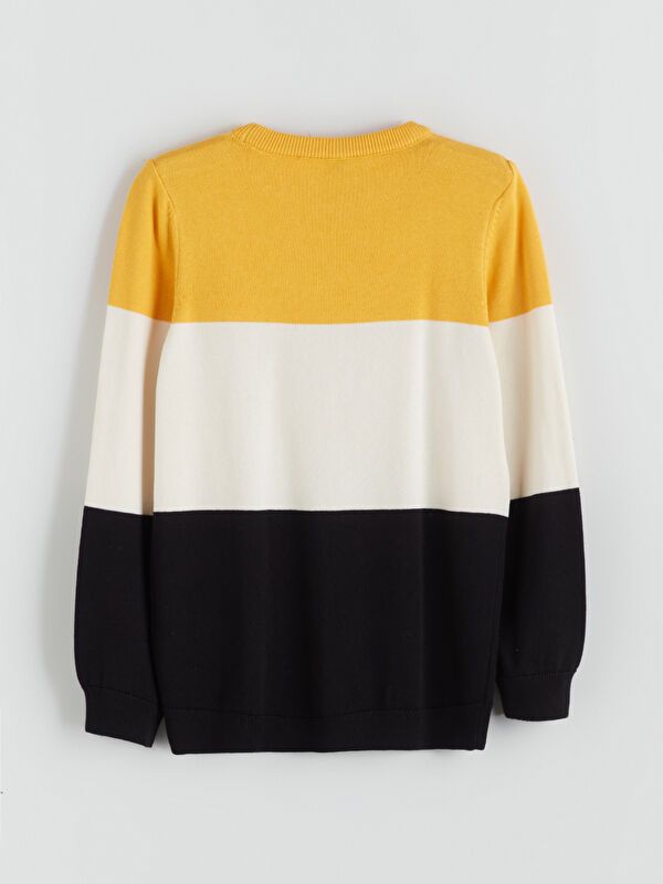 Moudda LC Waikiki - Pull tricot Z4 Garçon Rayures jaunes - Tunisie 3