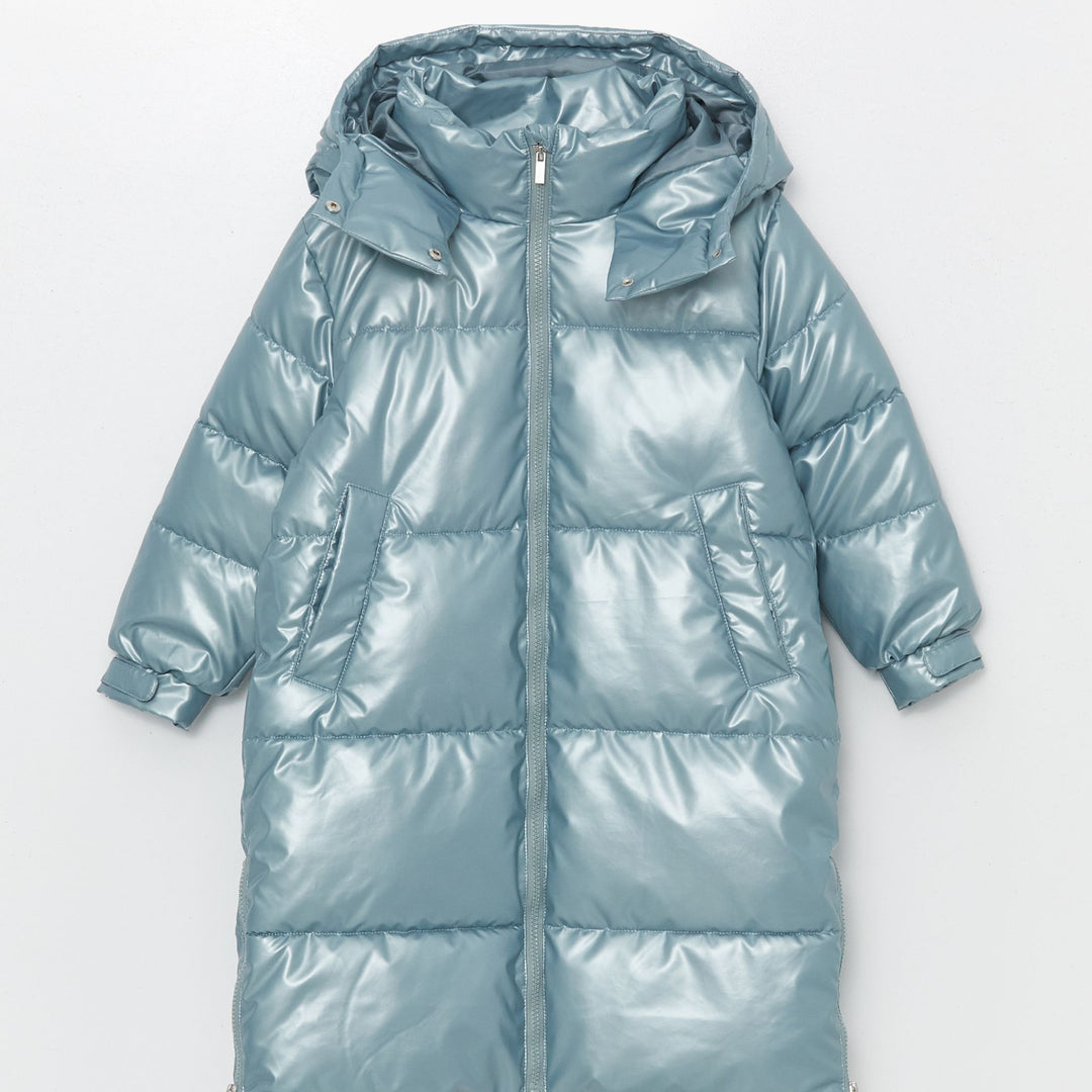 Moudda LC Waikiki - Manteau lourd Fille Bleu terne - Tunisie 1