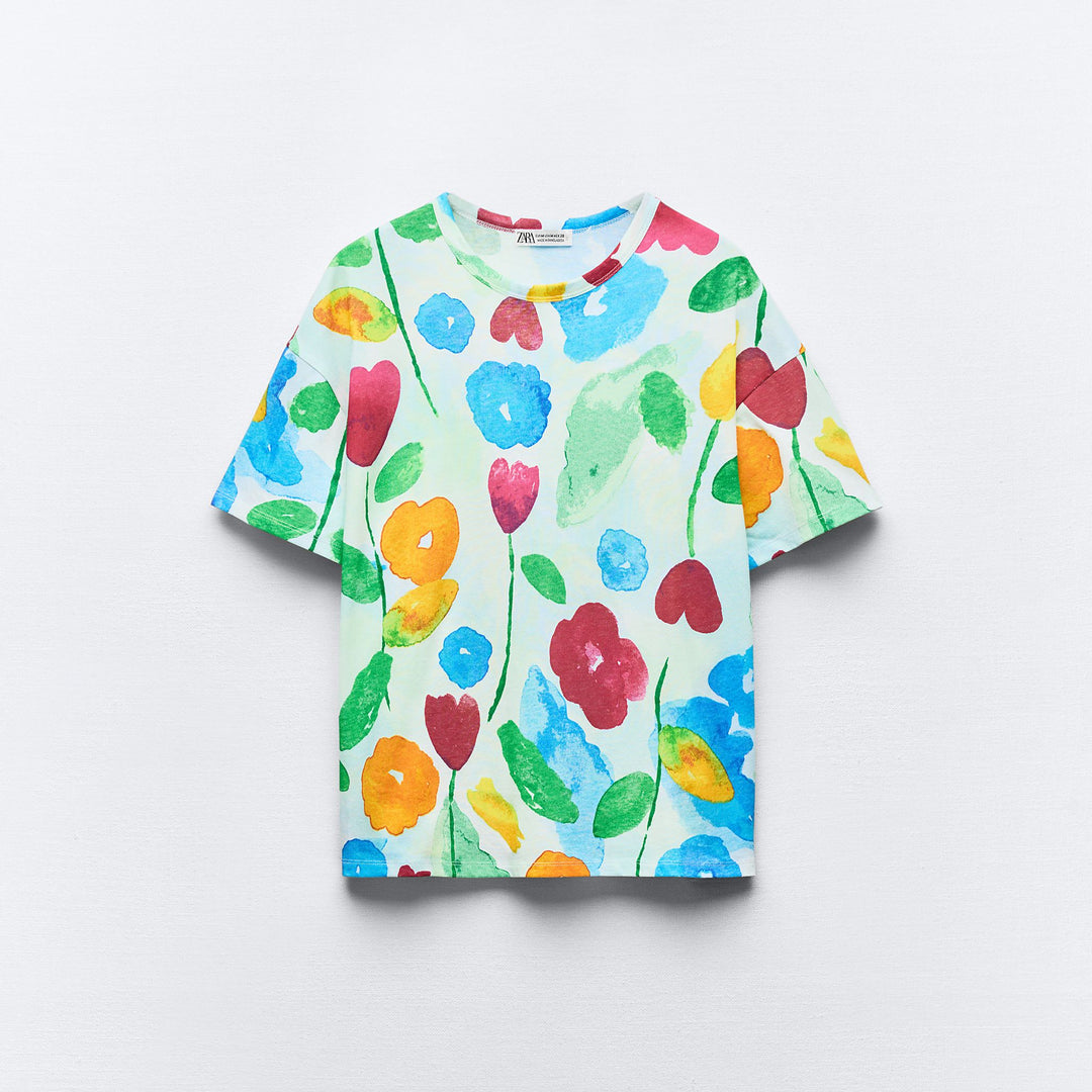 Moudda ZARA - T-shirt Imprimé All-over - Tunisie 1