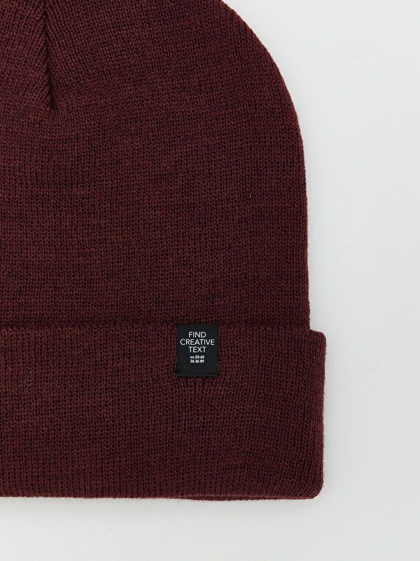 Moudda LC Waikiki - Bonnet  tricot Homme Bordeaux - Tunisie 2