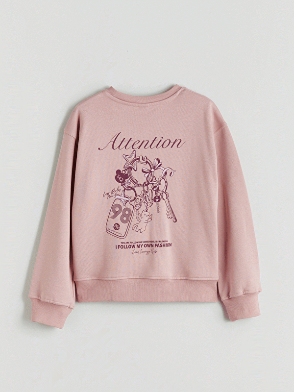 Moudda LC Waikiki - Sweatshirt en jersey Fille Rose poudre - Tunisie 2