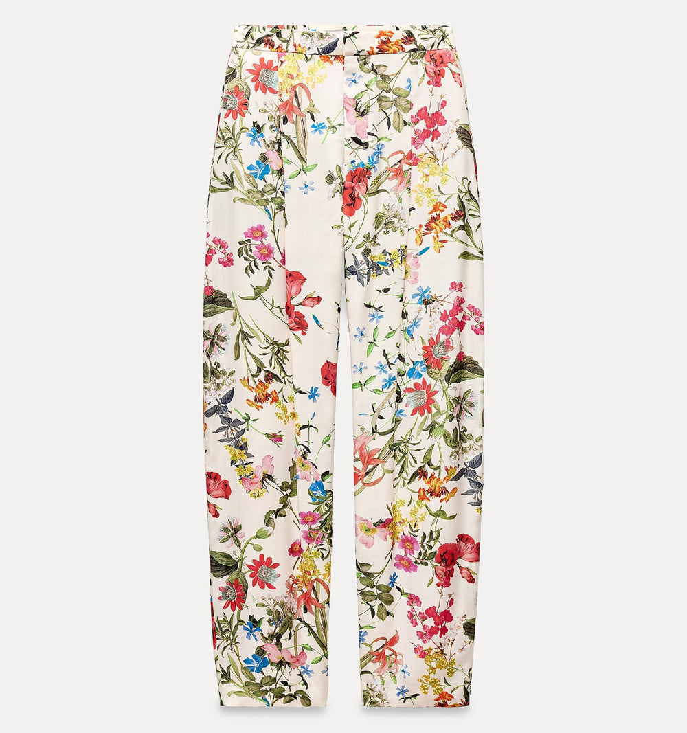 Moudda ZARA - Set pantalon bouffant satin botanique - Tunisie 2