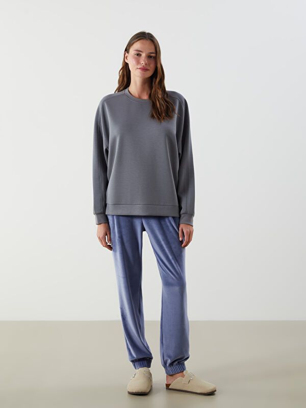 Moudda LC Waikiki - Haut pyjama Femme Gris foncé - Tunisie 2