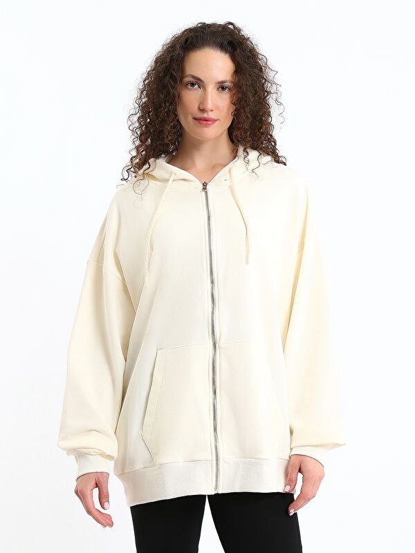 Moudda LC Waikiki - Cardigan en jersey Femme Beige clair - Tunisie 1