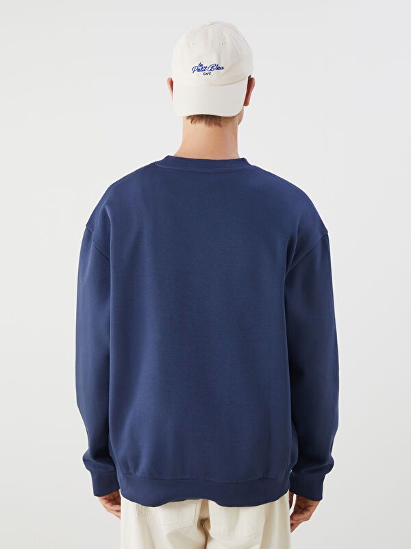 Moudda LC Waikiki - Sweatshirt en jersey Homme Indigo - Tunisie 4