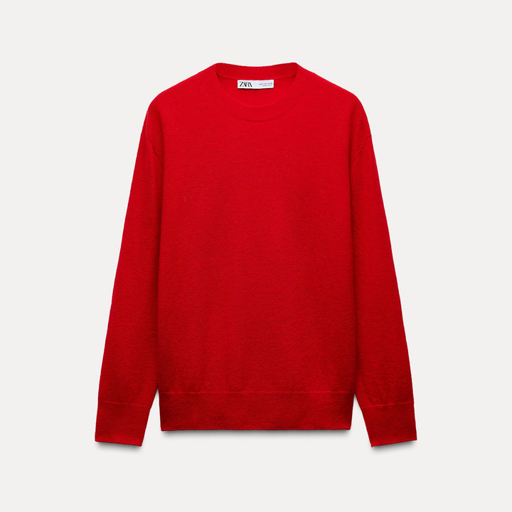 Moudda ZARA - Pull col droit 100% laine extra-douce seamless RWS - Tunisie 1