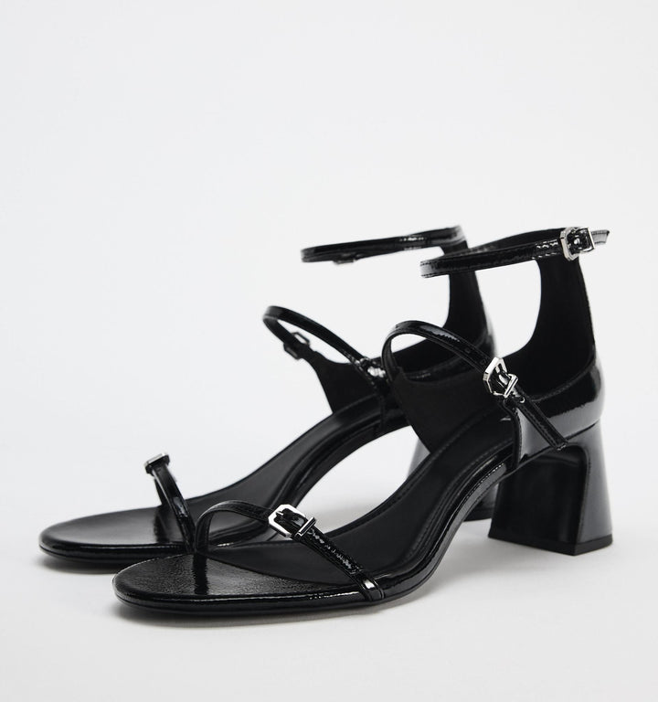 Moudda ZARA - Sandale talon large Mary Jane vernis - Tunisie 4