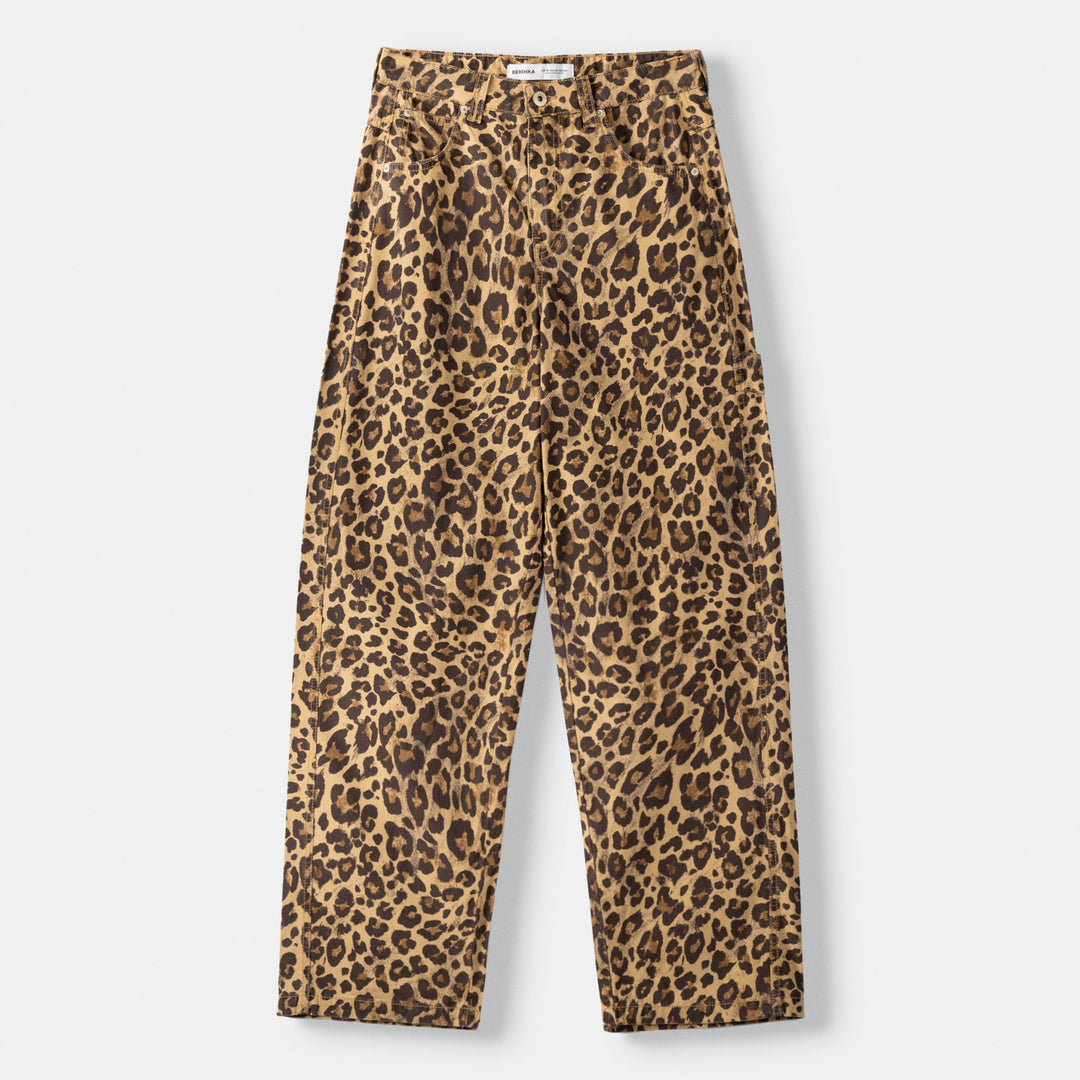 Moudda BERSHKA - Pantalon balloon carpenter imprimé léopard - Tunisie 1
