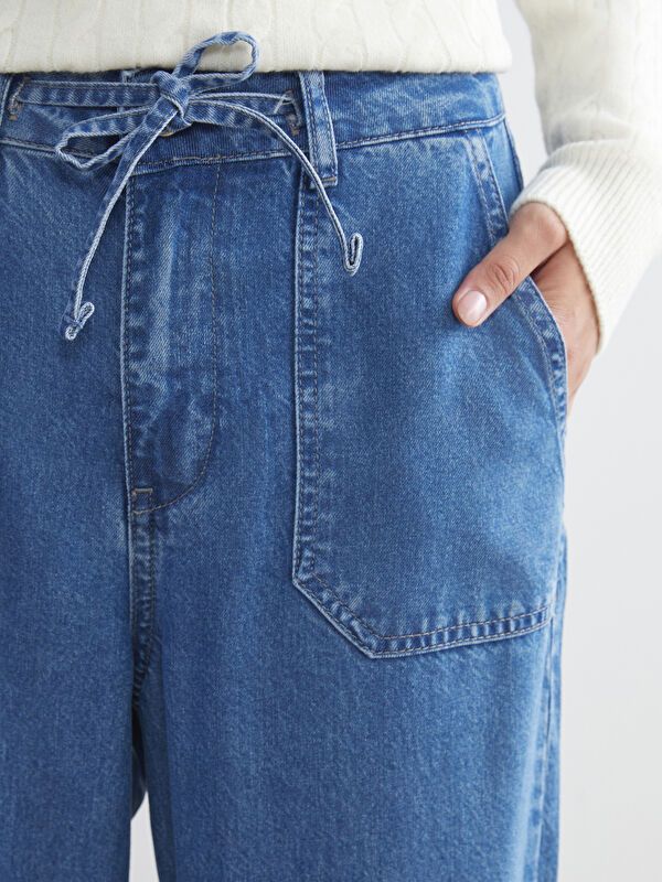 Moudda LC Waikiki - Pantalon jean tissé basique Femme Rodéo mid indigo - Tunisie 3