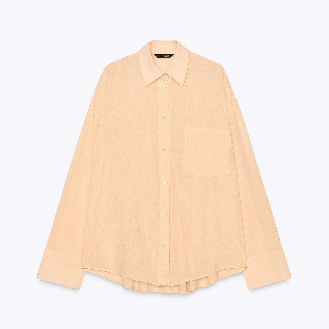 Moudda ZARA - Chemise Oversize Gaze - Poche - Tunisie 1