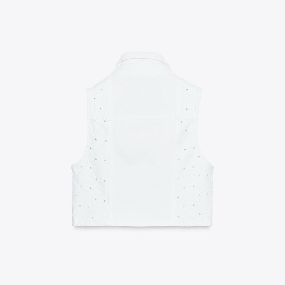 Moudda ZARA - Gilet Denim - Broderie Suisse - Tunisie 2