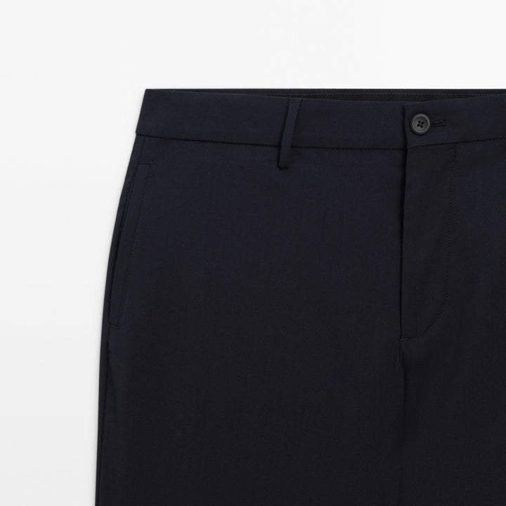 Moudda Massimo Dutti - Pantalon laine fine – ensemble élégant - Tunisie 4