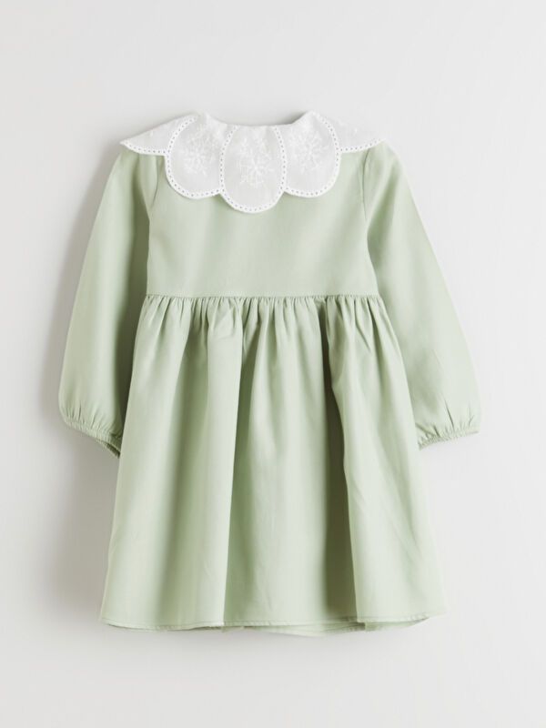 Moudda LC Waikiki - Robe tissée manches longues Fille Vert clair - Tunisie 3