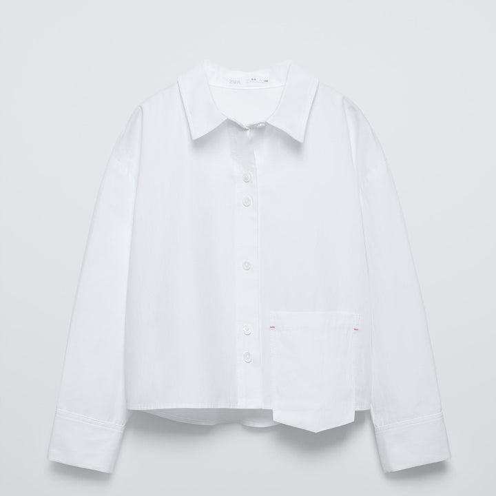 Moudda ZARA - Chemise fille popeline détail surpiqûres édition I - Tunisie 1