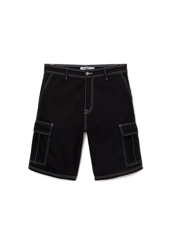 Moudda PULL & BEAR - Bermuda Cargo Coutures Contrastées - Tunisie 5